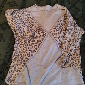 Leopard Print Long Sleeve Top